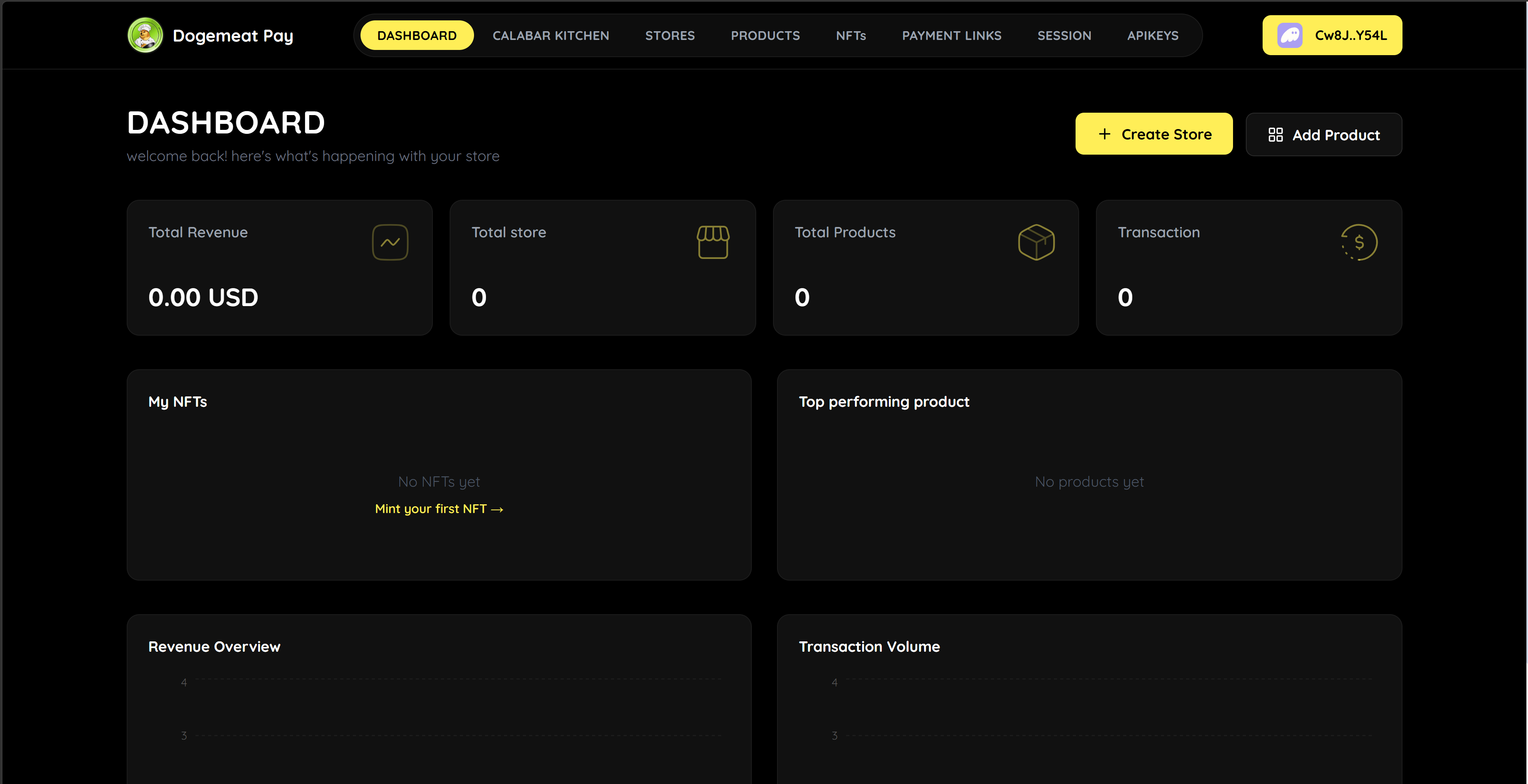 Dogemeatpay Dashboard